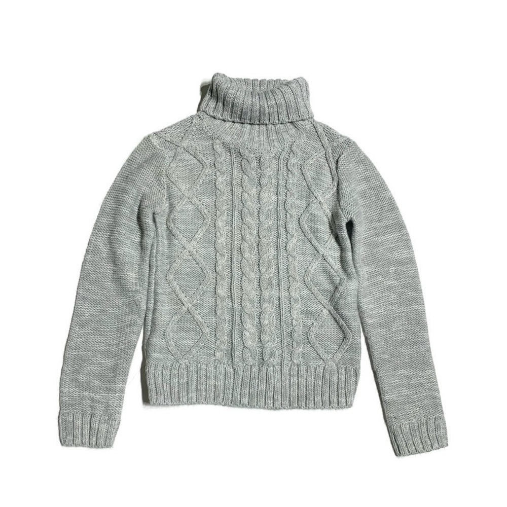 JOE Fresh girls 6Y turtleneck sweater with cable knit pattern